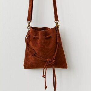 Free People Billie Suede Crossbody Purse